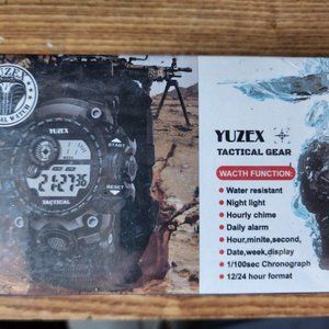 Watch Tactical Outdoor Gear, Water Resistant, Black